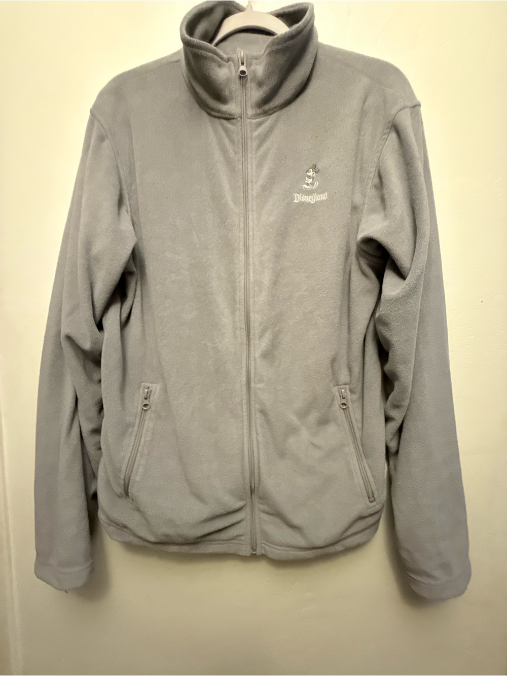 Disney Parks Light Gray Fleece Mickey Sweater